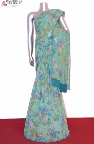 Floral Exclusive Finest Quality Pure Silk Chffion